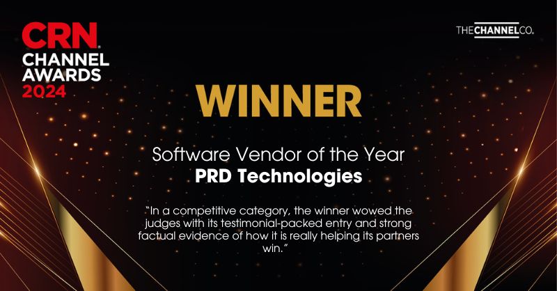 CRN Channel Awards 2024 winner - PRD Technologies - Software Vendor of the Year